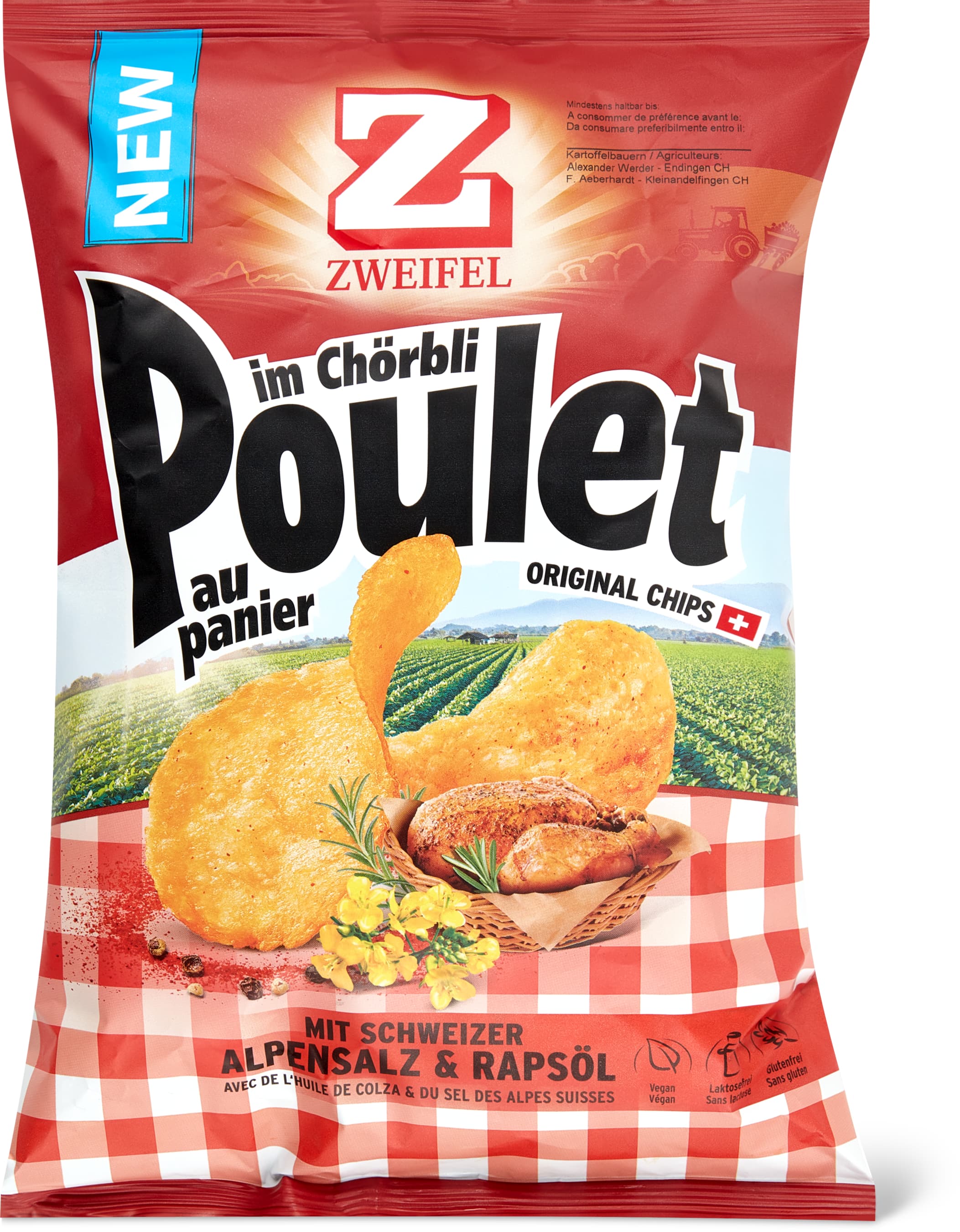 Zweifel Original Chips Poulet im Chörbli 175g